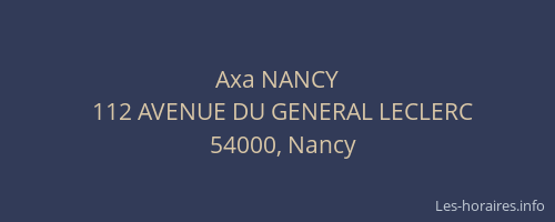 Axa NANCY