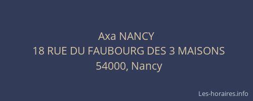 Axa NANCY