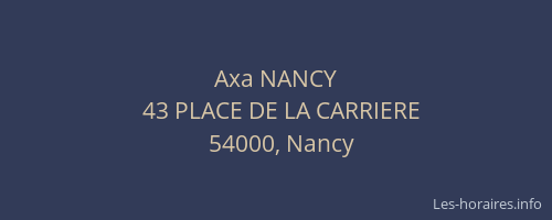 Axa NANCY