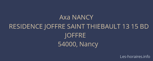 Axa NANCY