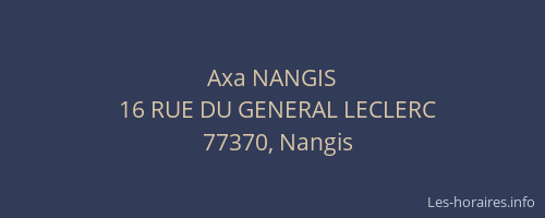 Axa NANGIS