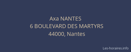 Axa NANTES