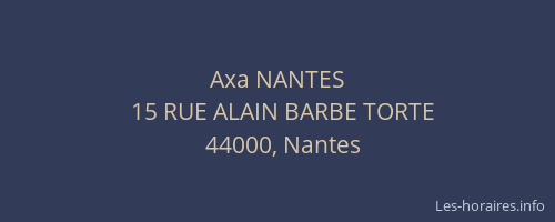 Axa NANTES