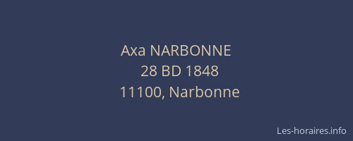 Axa NARBONNE