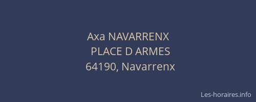 Axa NAVARRENX