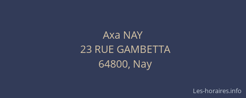 Axa NAY