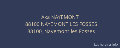 Axa NAYEMONT
