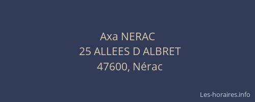Axa NERAC
