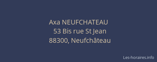 Axa NEUFCHATEAU