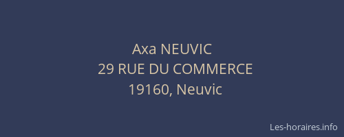 Axa NEUVIC