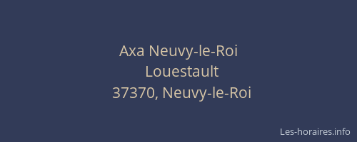 Axa Neuvy-le-Roi