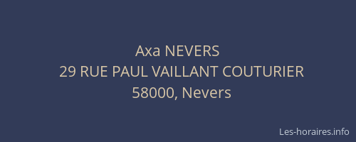 Axa NEVERS