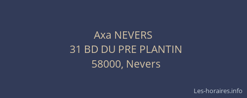 Axa NEVERS