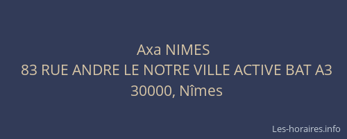 Axa NIMES