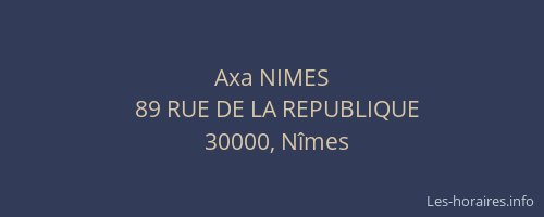 Axa NIMES