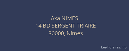 Axa NIMES