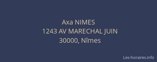 Axa NIMES