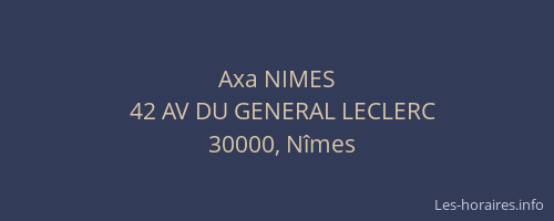 Axa NIMES
