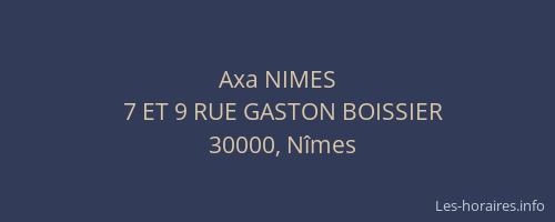 Axa NIMES