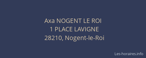 Axa NOGENT LE ROI