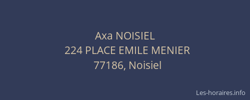 Axa NOISIEL