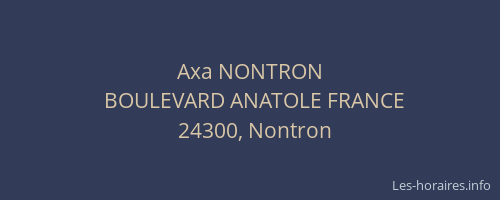 Axa NONTRON