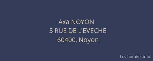 Axa NOYON