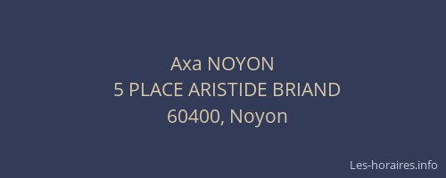 Axa NOYON