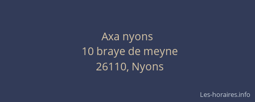 Axa nyons