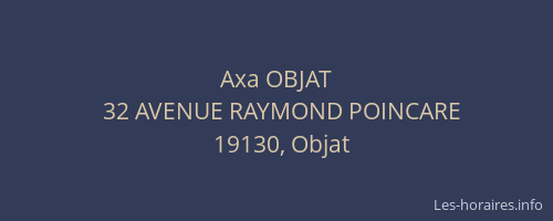 Axa OBJAT