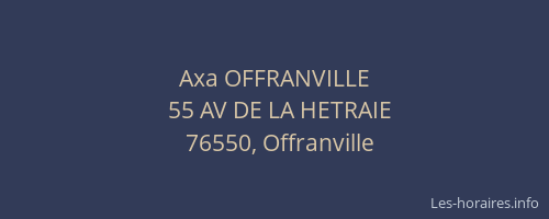 Axa OFFRANVILLE