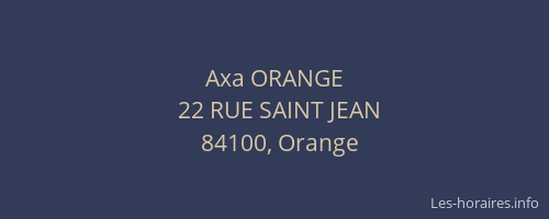 Axa ORANGE
