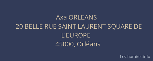 Axa ORLEANS