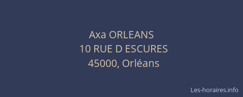 Axa ORLEANS
