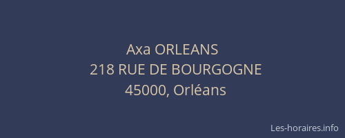 Axa ORLEANS