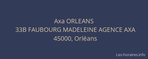 Axa ORLEANS