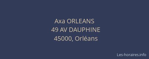 Axa ORLEANS
