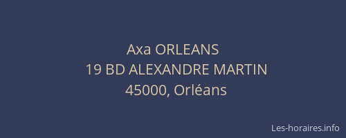 Axa ORLEANS