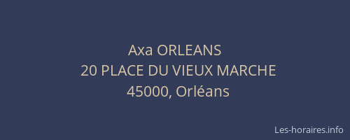 Axa ORLEANS