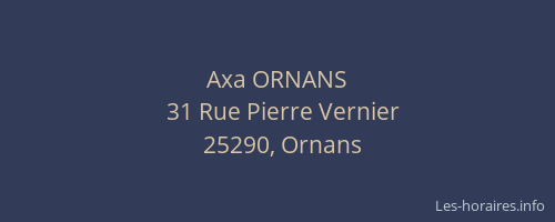 Axa ORNANS