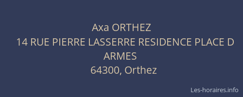 Axa ORTHEZ