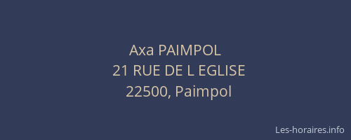 Axa PAIMPOL