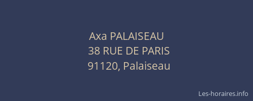 Axa PALAISEAU