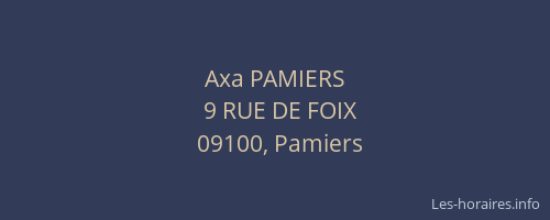 Axa PAMIERS