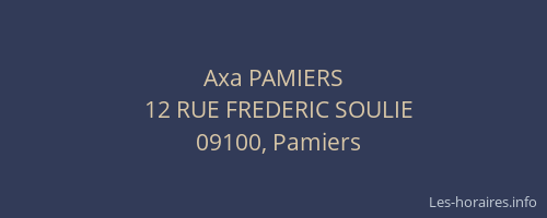 Axa PAMIERS