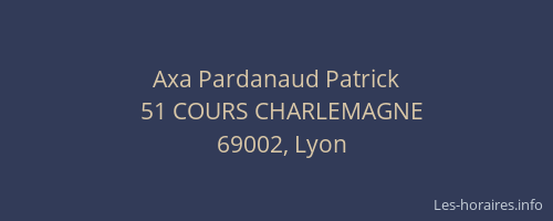 Axa Pardanaud Patrick