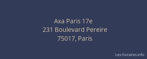 Axa Paris 17e
