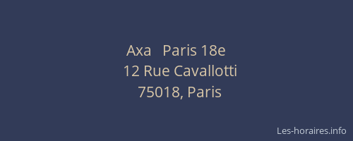 Axa   Paris 18e