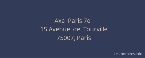 Axa  Paris 7e