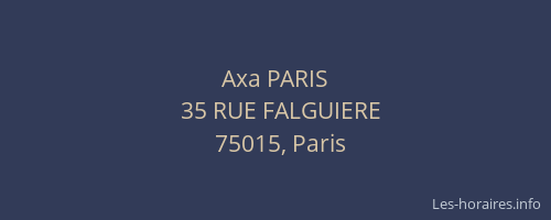 Axa PARIS